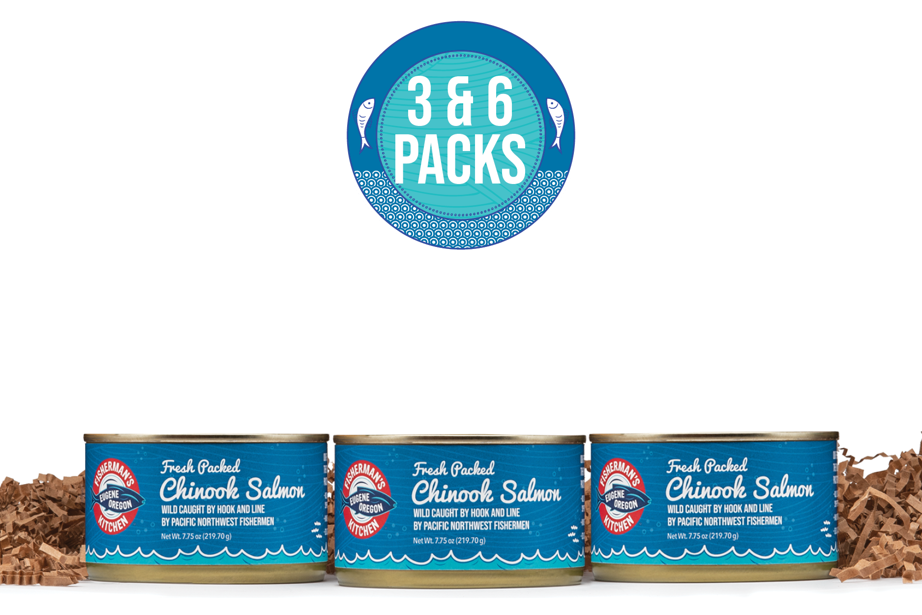 Fisherman's Kitchen Fresh Packed Chinook Salmon