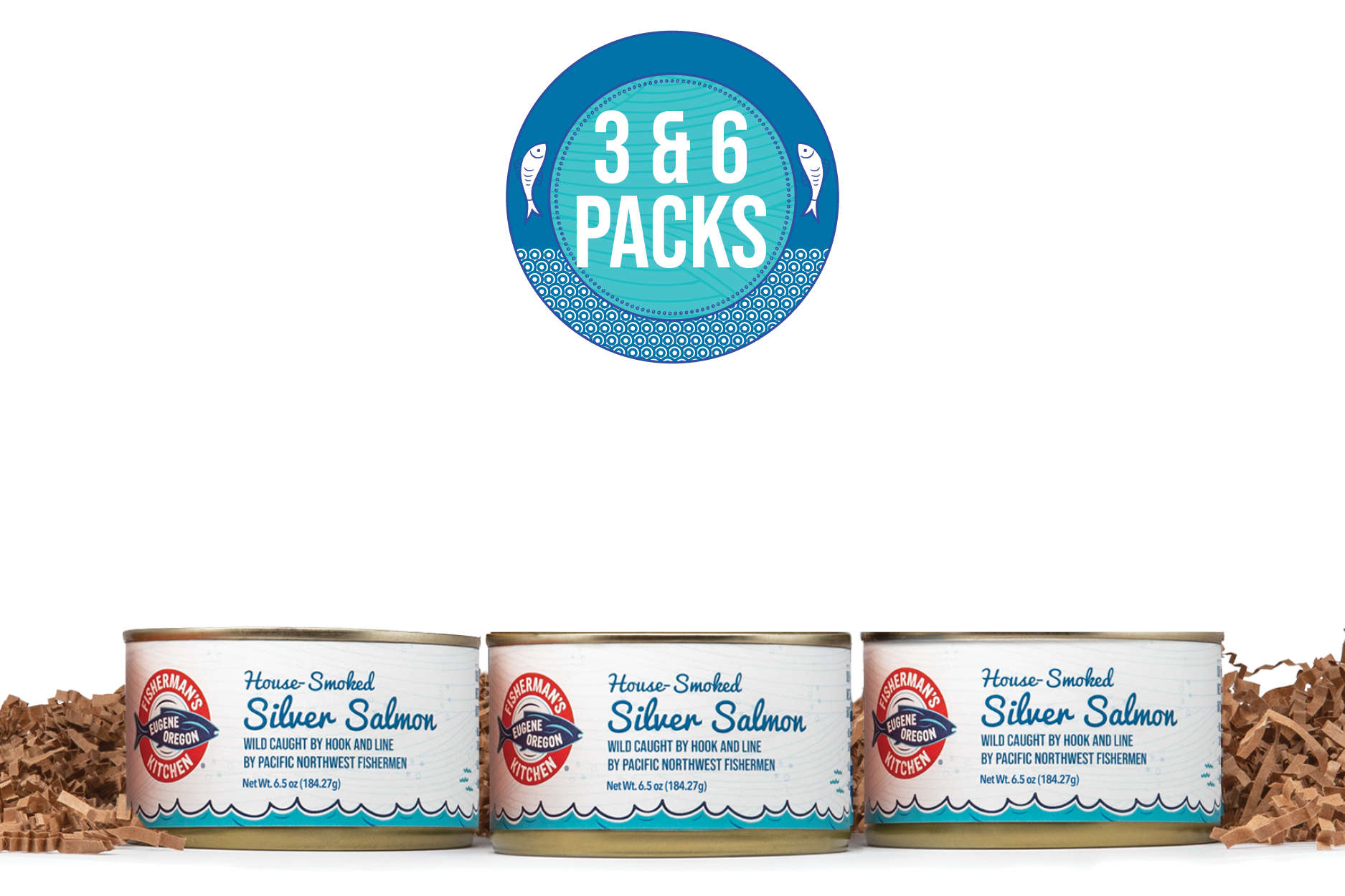 Fisherman's Kitchen Canned Wild Caught Silver Salmon House Smoked
